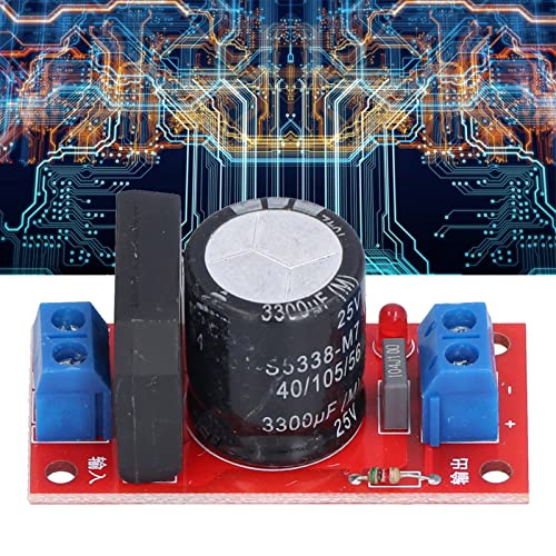 Gleichrichterfilter-Leistungsplatine, Versorgungsgleichrichterplatine 8A AC zu DC Elektrisches Zubehör mit roter LED-Anzeige von Tefola