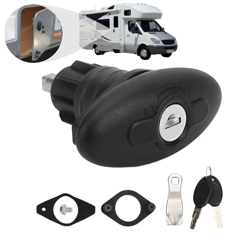 RV Cabin Door Compression Lock, Cabin Door Tension Lock Rotary 30 mm Zinklegierung Nylon für Caravan Yacht Camper RV Cabin Door Compression Lock, Cabin Door Tension Lock Rotary 30 mm Zinklegierung Nylon für Caravan Yacht Camper von Tefola