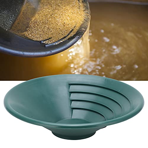 Tefola 260mm Goldwaschpfanne, ABS Kunststoff Gold Pan, Klassifizierer Waschsieb Zubehör für die Prospektion im Bergbau von Tefola