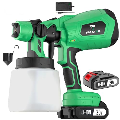 2pcs 2.0ah Battery Portable Wireless Sprayer, with 5 nozzles and 3 Spray Modes, Suitable for Home Exterior Walls, Furniture, Fences and Other Metal Glass Rust Removal, Easy to clean 2pcs 2.0ah Battery Portable Wireless Sprayer, with 5 nozzles and 3 Spray Modes, Suitable for Home Exterior Walls, Furniture, Fences and Other Metal Glass Rust Removal, Easy to clean von Tegatok