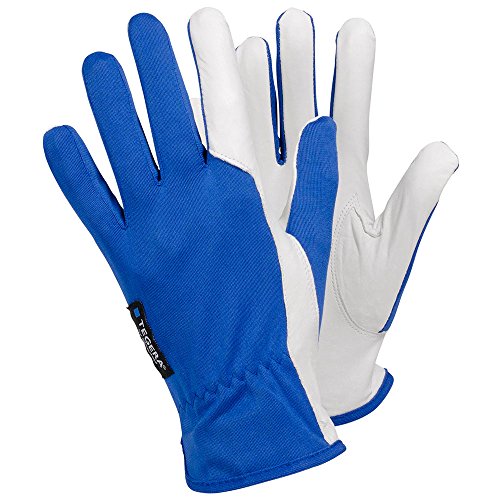 Ejendals Lederhandschuh Tegera 30, Größe 9, 1 Stück, blau/weiß, 30-9 von Tegera