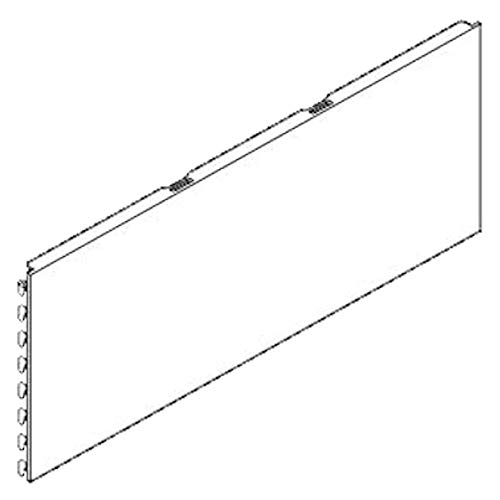 Tegometall Rückwand glatt, AM 100 H 10 cm von Tegometall