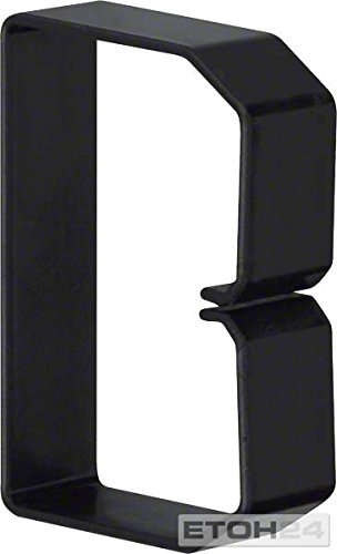 Tehalit TEHA Drahthalteklammern B60080/3, Schwarz, 80 x 60 mm von Tehalit