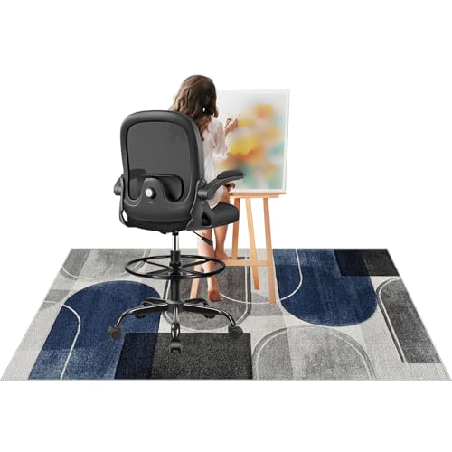 Bodenschutzmatte für Hartböden, Rechteckig Stuhlunterlage Gaming Teppich, Bodenschutzmatte Bürostuhl Matte Bodenmatte rutschfest Bürostuhlunterlage Stuhlmatten 100 x 120 cm Bodenschutzmatte für Hartböden, Rechteckig Stuhlunterlage Gaming Teppich, Bodenschutzmatte Bürostuhl Matte Bodenmatte rutschfest Bürostuhlunterlage Stuhlmatten 100 x 120 cm von Tehocwiz