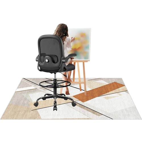 Bodenschutzmatte für Hartböden, Rechteckig Stuhlunterlage Gaming Teppich, Bodenschutzmatte Bürostuhl Matte Bodenmatte rutschfest Bürostuhlunterlage Stuhlmatten 120 x 140 cm Bodenschutzmatte für Hartböden, Rechteckig Stuhlunterlage Gaming Teppich, Bodenschutzmatte Bürostuhl Matte Bodenmatte rutschfest Bürostuhlunterlage Stuhlmatten 120 x 140 cm von Tehocwiz