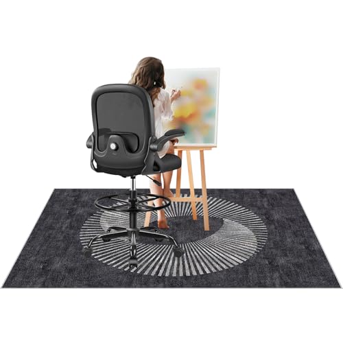 Bodenschutzmatte für Hartböden, Rechteckig Stuhlunterlage Gaming Teppich, Bodenschutzmatte Bürostuhl Matte Bodenmatte rutschfest Bürostuhlunterlage Stuhlmatten 120 x 150 cm Bodenschutzmatte für Hartböden, Rechteckig Stuhlunterlage Gaming Teppich, Bodenschutzmatte Bürostuhl Matte Bodenmatte rutschfest Bürostuhlunterlage Stuhlmatten 120 x 150 cm von Tehocwiz
