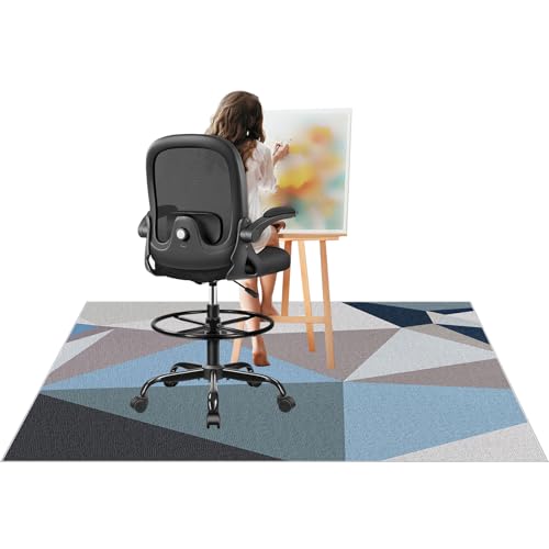 Bodenschutzmatte für Hartböden, Rechteckig Stuhlunterlage Gaming Teppich, Bodenschutzmatte Bürostuhl Matte Bodenmatte rutschfest Bürostuhlunterlage Stuhlmatten 130 x 160 cm Bodenschutzmatte für Hartböden, Rechteckig Stuhlunterlage Gaming Teppich, Bodenschutzmatte Bürostuhl Matte Bodenmatte rutschfest Bürostuhlunterlage Stuhlmatten 130 x 160 cm von Tehocwiz