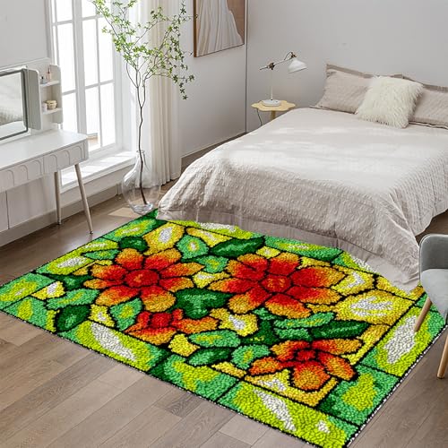 Knüpfteppich Zum Selber Knüpfen, Großer Teppich Knüpfen Set Erwachsene 38x52 cm Knüpfset Latch Hook Kit Handarbeiten, Anfänger Teppich Making Kit zum Selber Knüpfen Teppiche Knüpfteppich Zum Selber Knüpfen, Großer Teppich Knüpfen Set Erwachsene 38x52 cm Knüpfset Latch Hook Kit Handarbeiten, Anfänger Teppich Making Kit zum Selber Knüpfen Teppiche von Tehocwiz