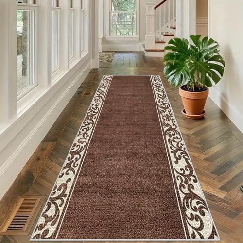 Läufer Teppich Flur rutschfest, Langer Küchenteppiche 120 x 220 cm Teppichläufer Eingangsbereich, Läufer Teppich, Waschbar Korridor Teppich, Flur Runner Teppiche für Küche Fußmatte Eingang Flur von Tehocwiz