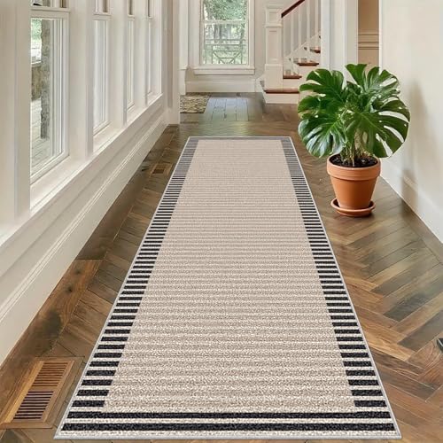 Läufer Teppich Flur rutschfest, Langer Küchenteppiche 40 x 500 cm Teppichläufer Eingangsbereich, Läufer Teppich, Waschbar Korridor Teppich, Flur Runner Teppiche für Küche Fußmatte Eingang Flur von Tehocwiz