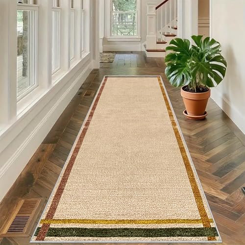 Läufer Teppich Flur rutschfest, Langer Küchenteppiche 90 x 250 cm Teppichläufer Eingangsbereich, Läufer Teppich, Waschbar Korridor Teppich, Flur Runner Teppiche für Küche Fußmatte Eingang Flur von Tehocwiz