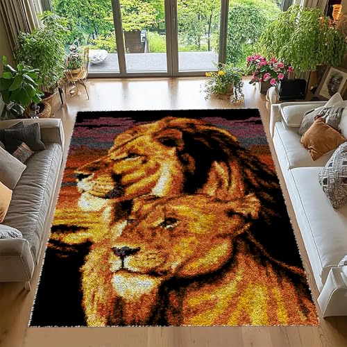 Tehocwiz Knüpfteppich Zum Selber Knüpfen 40x70 cm Knüpfhaken-Sets für Anfänger, Tapisserie Teppich Knüpf-Sets Knüpfsets Latch Hook Kit Selbst Knüpfen Set für Erwachsene Tehocwiz Knüpfteppich Zum Selber Knüpfen 40x70 cm Knüpfhaken-Sets für Anfänger, Tapisserie Teppich Knüpf-Sets Knüpfsets Latch Hook Kit Selbst Knüpfen Set für Erwachsene von Tehocwiz