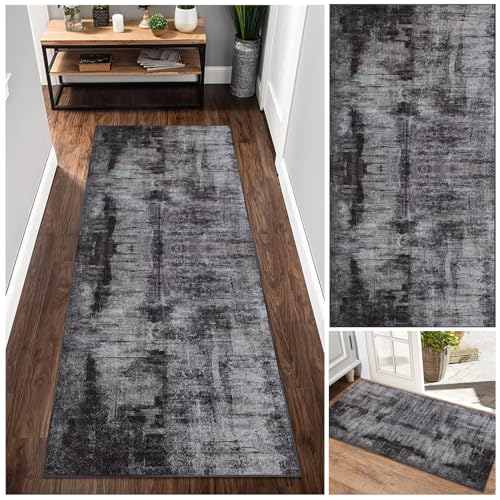 Teppich Läufer Flur Küche 50 x 120 cm rutschfest Waschbar Bunter Modern, Kücheläufer Teppichläufer Polyester Meterware Anpassbar Teppich für Schlafzimmer, Küche, Wäscherei, Eingang von Tehocwiz
