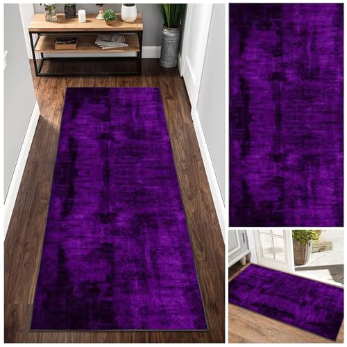 Teppich Läufer Flur Küche 50 x 250 cm rutschfest Waschbar Bunter Modern, Kücheläufer Teppichläufer Polyester Meterware Anpassbar Teppich für Schlafzimmer, Küche, Wäscherei, Eingang von Tehocwiz