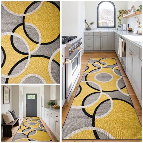 Teppich Läufer Flur Waschbar, rutschfest Küchenteppich, Lang Teppichläufer, Moderne Korridor Teppich, Meterware schmutzfangmatte für fußmatte Eingang Schlafzimmer Wohnzimmer 50 x 100 cm Teppich Läufer Flur Waschbar, rutschfest Küchenteppich, Lang Teppichläufer, Moderne Korridor Teppich, Meterware schmutzfangmatte für fußmatte Eingang Schlafzimmer Wohnzimmer 50 x 100 cm von Tehocwiz