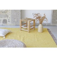 Großer Hellgelber Teppich 200x300cm, Gelber Teppich, Kinderzimmerteppich, Kinderteppich, Kinderdekoration, Wohnzimmerteppich, Gelbe Dekoration von TeiaAtelier