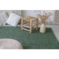 Großer Kieferngrüner Teppich 6, 5x10 Fuß, Grüner Teppich, Wohnzimmerteppich, Schlafzimmerteppich, Esszimmerteppich, Für Kinder von TeiaAtelier