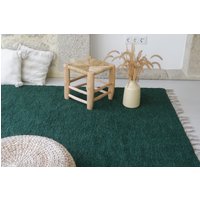 Extra Großer Waldgrüner Teppich 6, 5x10 Fuß, Wohnzimmerteppich, Grüner Teppich, Schlafzimmerteppich, Esszimmerteppich, Moderner Extra Großer Waldgrüner Teppich 6, 5x10 Fuß, Wohnzimmerteppich, Grüner Teppich, Schlafzimmerteppich, Esszimmerteppich, Moderner von TeiaAtelier