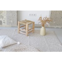 Großer Beige Teppich 200x300cm, Teppich, Baumwollteppich, Wohnzimmerteppich, Boho Kinderteppich, Bauernhaus Dekoration, Tapis von TeiaAtelier