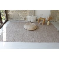 Großer Brauner Teppich 170x240 cm, Schlafzimmerteppich, Kinderteppich, Kinderzimmerteppich, Wohnzimmerteppich, Moderner Teppich, Kamelteppich von TeiaAtelier
