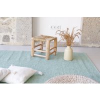 Großer Handgewebter 170x240 cm Hellgrüner Teppich, Grüner Wohnzimmerteppich, Kinderteppich, Scandi-Teppich, Tapis De Salon Vert, Boho-Dekor Großer Handgewebter 170x240 cm Hellgrüner Teppich, Grüner Wohnzimmerteppich, Kinderteppich, Scandi-Teppich, Tapis De Salon Vert, Boho-Dekor von TeiaAtelier