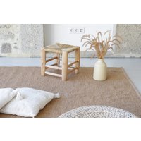 Großer Kamelteppich 200x300cm, Hellbrauner Teppich, Wohnzimmerteppich, Schlafzimmerteppich, Kinderteppich, Moderner Neutraler Farbteppich Großer Kamelteppich 200x300cm, Hellbrauner Teppich, Wohnzimmerteppich, Schlafzimmerteppich, Kinderteppich, Moderner Neutraler Farbteppich von TeiaAtelier