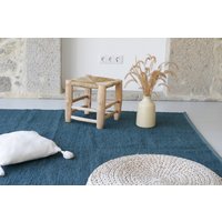 Großer Petrolblauer Teppich 200x300 cm, Blauer Teppich, Wohnzimmerteppich, Schlafzimmerteppich, Kinderteppich, Moderner Kinderzimmerdekoration Großer Petrolblauer Teppich 200x300 cm, Blauer Teppich, Wohnzimmerteppich, Schlafzimmerteppich, Kinderteppich, Moderner Kinderzimmerdekoration von TeiaAtelier