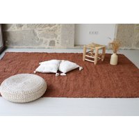 Großer Brauner Teppich 180x250 cm, Schokobrauner Teppich, Wohnzimmerteppich, Boho Dekor, Kinderteppich, Rustikaler Scandi Dekor Großer Brauner Teppich 180x250 cm, Schokobrauner Teppich, Wohnzimmerteppich, Boho Dekor, Kinderteppich, Rustikaler Scandi Dekor von TeiaAtelier