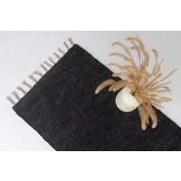 Läufer Schwarz 200 cm, Schwarzer Flurteppich, Küchenläufer, Badezimmerläufer, Baumwollteppich, Boho-Teppich, Couloir-Teppich Läufer Schwarz 200 cm, Schwarzer Flurteppich, Küchenläufer, Badezimmerläufer, Baumwollteppich, Boho-Teppich, Couloir-Teppich von TeiaAtelier