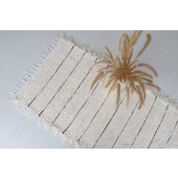 Läuferteppich Creme 250 cm, Flurteppich, Küchenteppich, Badezimmerteppich, Baumwollteppich, Wohnzimmerteppich, Flächenteppich, Handgewebter von TeiaAtelier