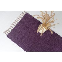 Läuferteppich Lila 200 cm, Flurteppich, Küchenläuferteppich, Badezimmerläuferteppich, Baumwollteppich, Bohème-Teppich, Couloir-Teppich Läuferteppich Lila 200 cm, Flurteppich, Küchenläuferteppich, Badezimmerläuferteppich, Baumwollteppich, Bohème-Teppich, Couloir-Teppich von TeiaAtelier