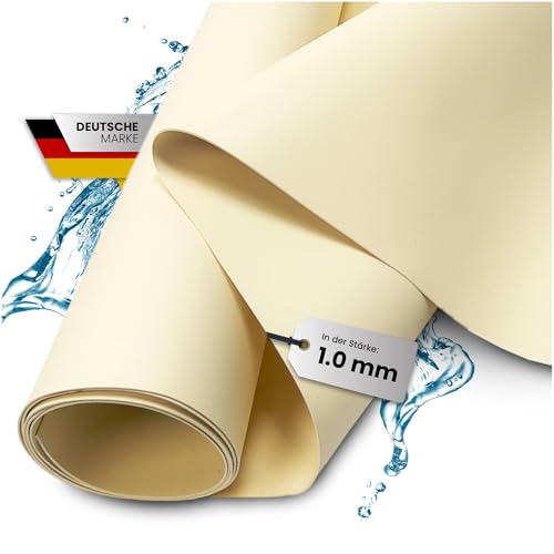 TeichVision - Premium PVC Teichfolie beige-Sandfarben - Stärke 1 mm - 2 m x 7 m/PVC Folie beige geeignet für Teiche, Biotope, Naturschwimmbäder TeichVision - Premium PVC Teichfolie beige-Sandfarben - Stärke 1 mm - 2 m x 7 m/PVC Folie beige geeignet für Teiche, Biotope, Naturschwimmbäder von TeichVision