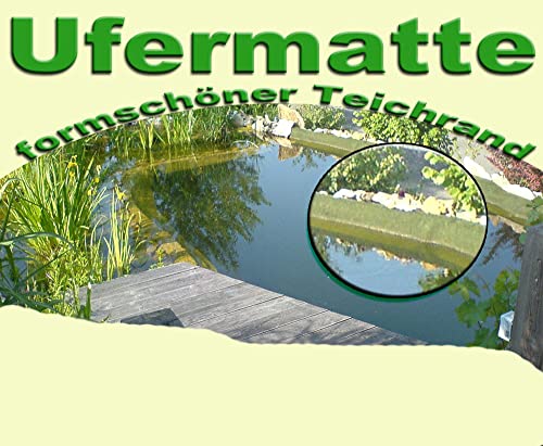 Teichbauzentrum Sankt Julian Ufermatte für Teiche, Rolle 1 x 6 Meter, Teichrand Bewuchsmatte witterungsbeständige von Teichbauzentrum Sankt Julian