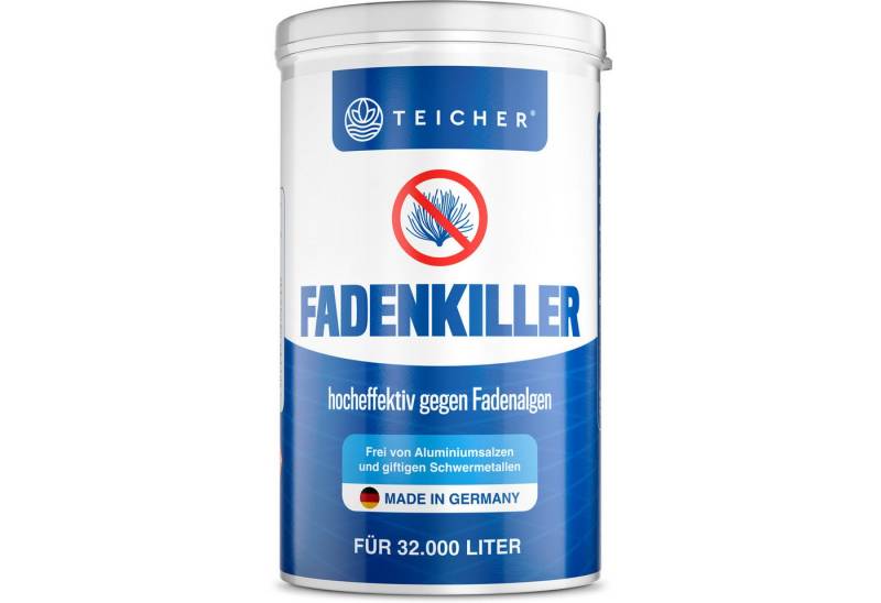 Teicher Algenbekämpfung Fadenalgenvernichter schnell & wirksam, Klare Teichpflege mit Aktivsauerstoff von Teicher