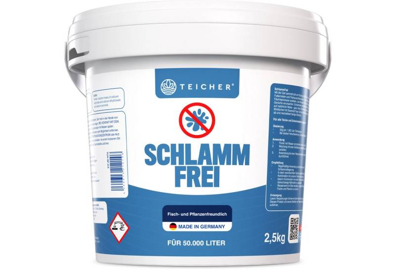 Teicher Teichpflege Teichschlamm Entferner – Natürliche Reinigung mit Sauerstoff, sichtbare Ergebnisse nach schon 30 Minuten von Teicher