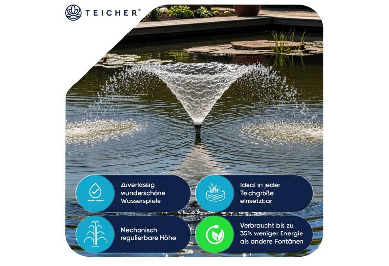 Teicher Teichpumpe Fontänenpumpe Wasserspielpumpe mi dekorative Fontänen von Teicher
