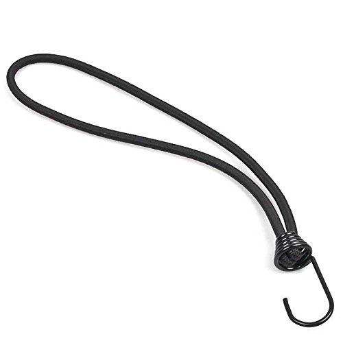 10 Stück Expanderschlinge mit Metallhaken 250 mm schwarz, mit Spiralhaken | Spannschlaufe mit Haken | Planengummi | Planenspannschlaufe | Expander | Gummispanner Schlaufe | Metallhaken von Teichpoint