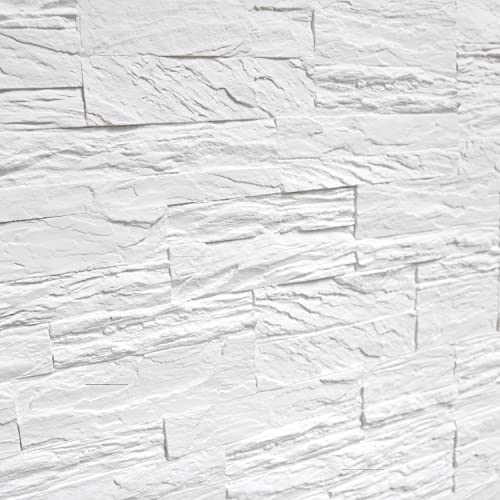 RockTex moderne 3D Steinoptik Wandverkleidung Wandpaneele Wanddeko aus Portlandzement je 60 x 15 cm | detailreiche Texturen und Muster | Für Küche Bad Wohnzimmer Schlafzimmer Flur Büro Treppenhaus von Teilemagnet