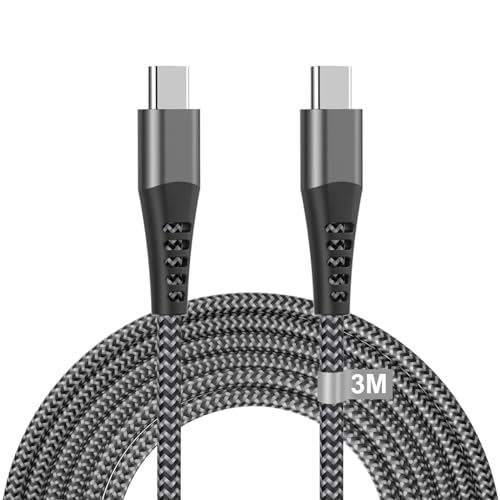 iPhone 15 Ladekabel USB C auf usb C Kabel 3M, 100W Ladekabel Usb c Schnellladekabel Nylon Kabel Type C auf USB C Typ C ladekabel für iPhone 16 15 Pro Max/15 Plus,Samsung Galaxy S24 Ultra/S24+/S24/S23 iPhone 15 Ladekabel USB C auf usb C Kabel 3M, 100W Ladekabel Usb c Schnellladekabel Nylon Kabel Type C auf USB C Typ C ladekabel für iPhone 16 15 Pro Max/15 Plus,Samsung Galaxy S24 Ultra/S24+/S24/S23 von Teione