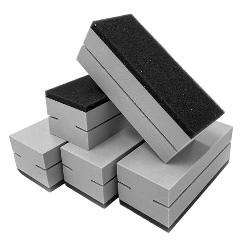 Tek Automotive 5 Pack Pro Ceramic Applicator Pads - Firm Foam Block with Ultra-Soft Applicator Surface - Cloth Slot Design for Even Coating - Zip-Seal Storage Bag Included Tek Automotive 5 Pack Pro Ceramic Applicator Pads - Firm Foam Block with Ultra-Soft Applicator Surface - Cloth Slot Design for Even Coating - Zip-Seal Storage Bag Included von Tek Automotive
