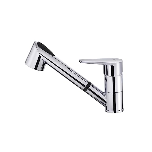 GRIFO MTP 978 D CROMO Monomando con caño bajo giratorio y maneral extraíble con función normal y ducha. sistema Easy-Quick, aireador anticalcáreo von Teka