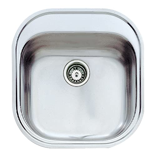STYLO 1C 2Ø IN 995+JBN Kit fregadero inox encastre cubeta, 165mm, Øgrifo, Mueble 45, sifón, dispensador, grifo cromo caño alto giratorio von Teka