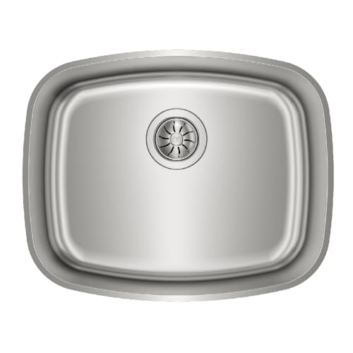 TEKA BE 50.40 Max - Unterspüle, 1 Spülbecken, niedrige Arbeitsplatte, Spüle 60 cm, Tiefe 20 cm, Spüle aus Edelstahl von Teka