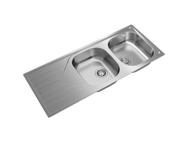 Teka, Spülbecken, STAHLSPÜLE UNIVERSE 80 T-XP 2B 1D REV 31/2 W/WO/OVF SP (Einbauspüle, 17 cm, 12 cm) von Teka