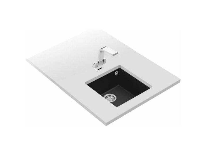 Teka, Spülbecken, Zlew podwieszany SQUARE 40.40 TG czarny (Einbauspüle, 44 cm, 44 cm) von Teka
