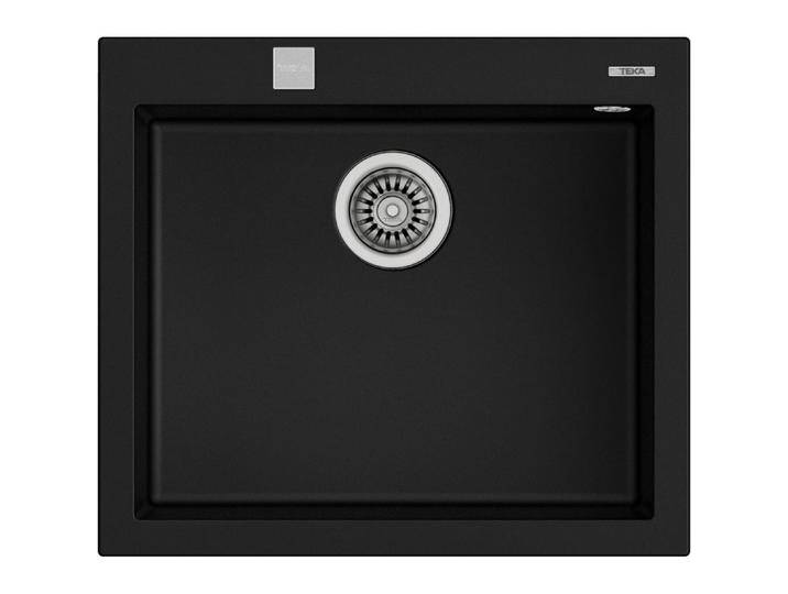 Teka, Spülbecken, Zlew wpuszczany FORSQUARE 50.40 TG czarny (50 cm, 57 cm) von Teka
