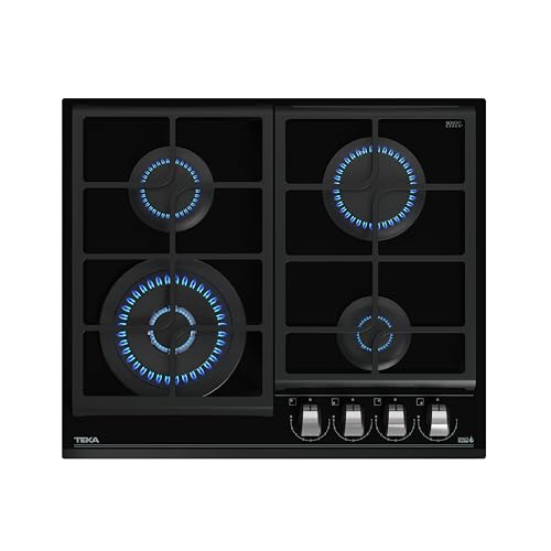 Teka GZC 64320 XB Gaskochfeld, 60 cm, ExactFlame-Funktion, Butangas, Oberfläche aus Keramikglas, 9 Leistungsstufen, 4 Brenner, Glasfarbe Schwarz Teka GZC 64320 XB Gaskochfeld, 60 cm, ExactFlame-Funktion, Butangas, Oberfläche aus Keramikglas, 9 Leistungsstufen, 4 Brenner, Glasfarbe Schwarz von Teka