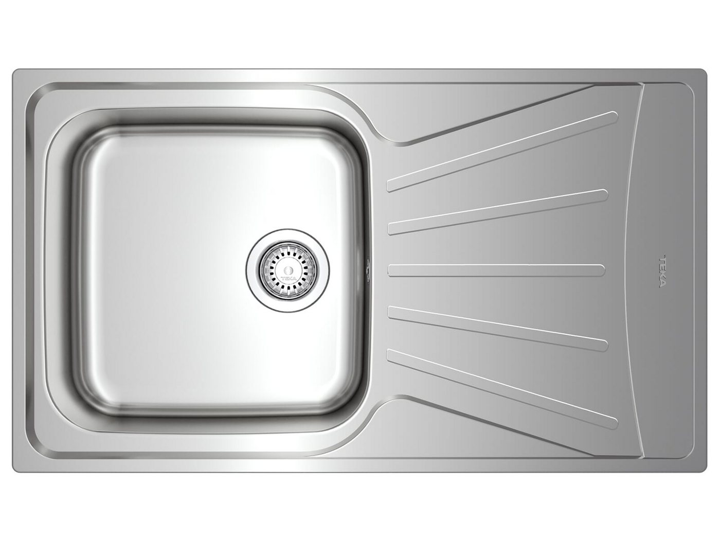 Teka Edelstahlspüle, rechteckig, 86/50 cm, (1 St) Teka Edelstahlspüle, rechteckig, 86/50 cm, (1 St) von Teka