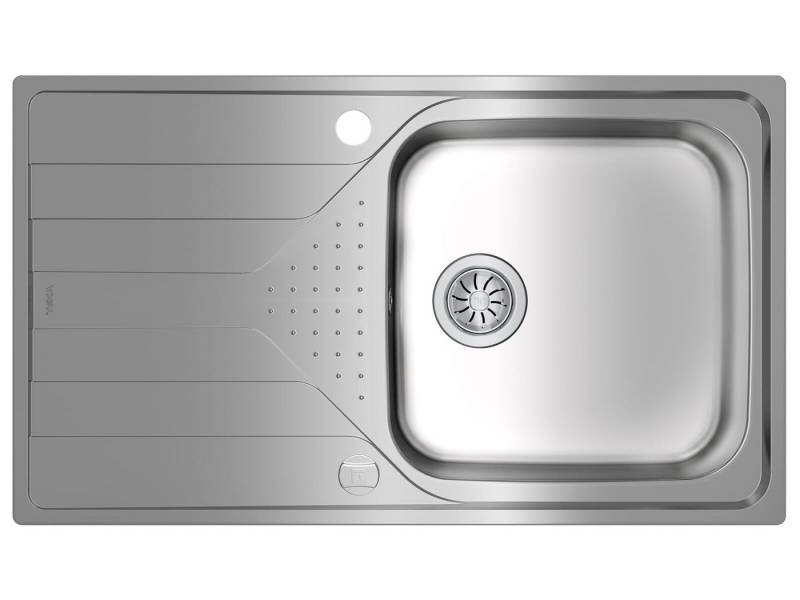 Teka Edelstahlspüle, rechteckig, 86/50 cm, (1 St) Teka Edelstahlspüle, rechteckig, 86/50 cm, (1 St) von Teka