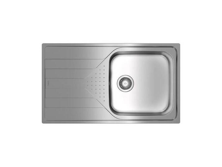 Teka Edelstahlspüle Einbauspüle UNIVERSE 50 T-XP 1B 1D Plus Edelstahl Hand, 0/0 cm, Handbetätigung von Teka